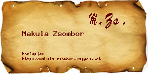 Makula Zsombor névjegykártya