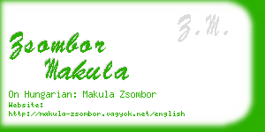 zsombor makula business card